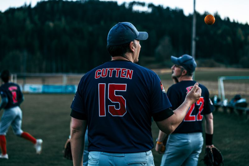 Spieler von hinten mit Trikotnummer
